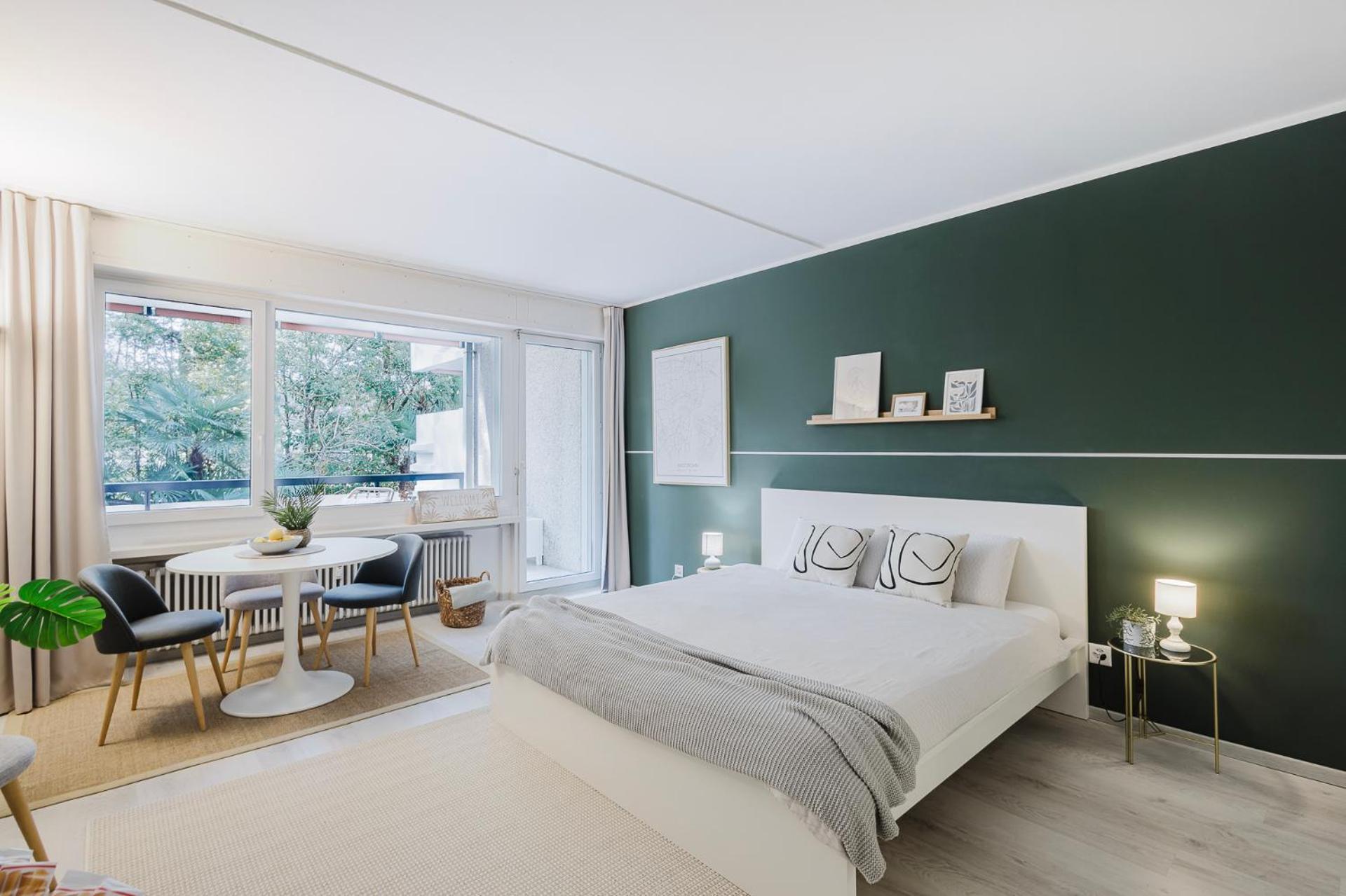Luganersee, Pool, Strand, Parkplatz, Suite 204 Bissone Bagian luar foto